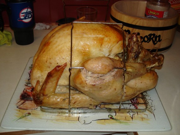 Step by step intructions for preparing and cooking a turkey