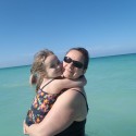 Playing in the water.