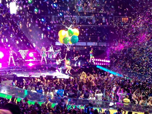 Katy Perry in Edmonton singing the Birthday Song on her Prismatic World Tour